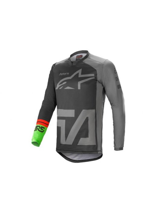 БЛУЗА ALPINESTARS RACER COMPASS JERSEY BLACK DARK GRAY GREEN